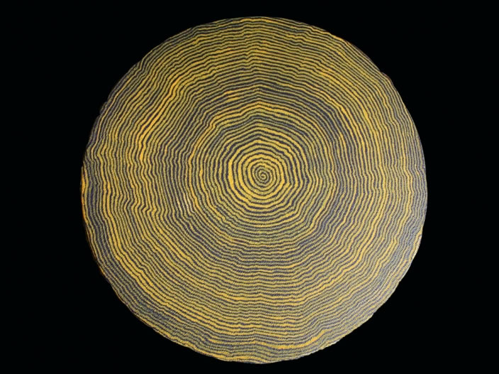 Carlo Keshishian, Small Circular Void, 2009, Acrylic & oil on canvas, Diameter 20 cm