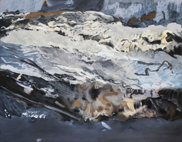 Talar Aghbashian, Wave, 2011, Oil paint on canvas, 55 x 70 cm