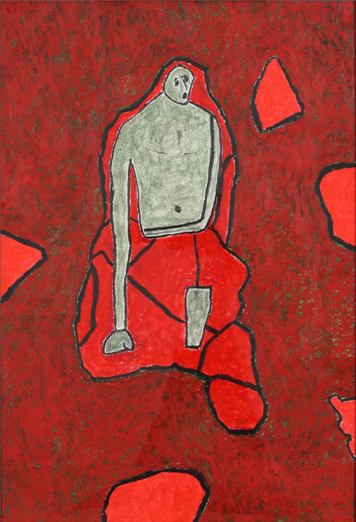Liberté, 2013, pastel, gouache and charcoal on paper, 112x78cm