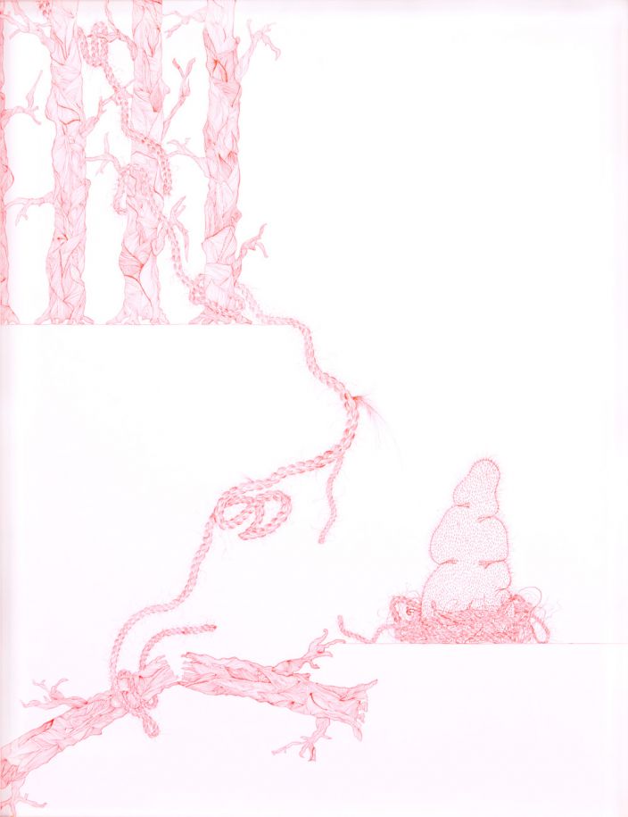 they ought to count for something, 2009, Ink on paper, 50 x 70 cm