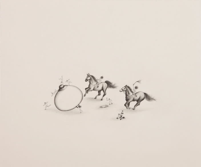 Desire Explosion, 2012, Pencil on paper, 20.5 x 24.5 cm