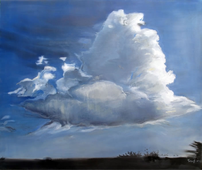 Cloud Painting I, 2012, Oil on canvas, 60 x 70 cm