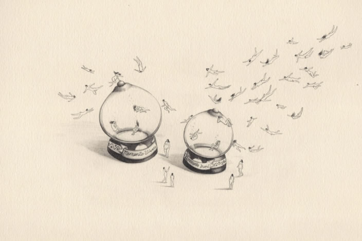 Emi Miyashita, Aquarium, 2011 Pencil on paper, 35 x 25 cm 