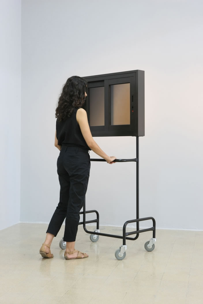 Stephanie Saade, Window (Structure 2), 2012, 170 x 90 cm, mixed media