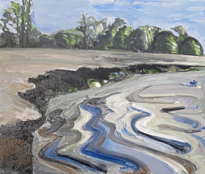 Flood IV, 2012, Oil paint on canvas, 70 x 75 cm